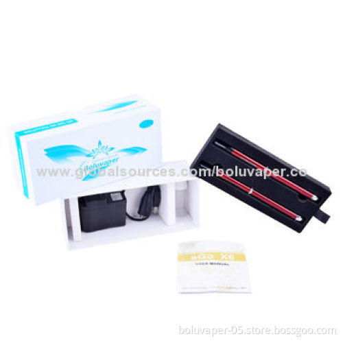 eGo Mini X6 Fashionable Electronic Cigarettes, 350mAh Battery Size, RoHS, FCC and FDA Marks